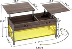 Aheaplus Coffee Table, Lift Top Coffee Table - Image 2