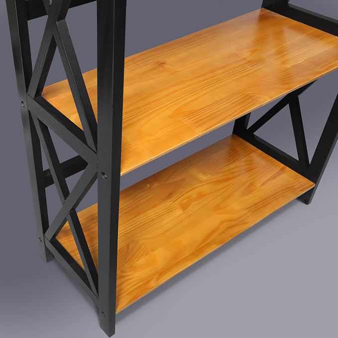 Casual Home Shelf Bookcase Antique Walnut/Black - Image 10