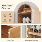 IFGET 67" Tall Arched Bookshelf, 8 Tiers Arch Bookcase - Image 3