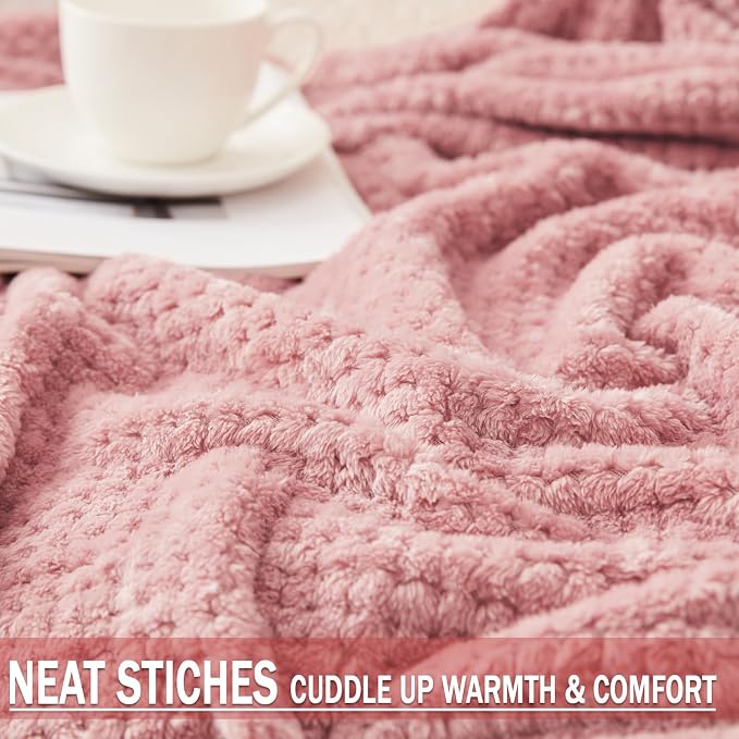 Exclusivo Mezcla Large Waffle Fleece Throw Blanket - Image 4