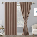 Blackout Curtains for Bedroom, Cappuccino, 70 x 84 Inches, 2 Panels | Thermal - Image 8