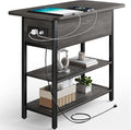 Yoobure End Table with Charging Station, Flip Top Side Table with USB Ports and by Yoobure
