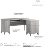Bush Home 60-Inch L-Shaped Desk - Image 8