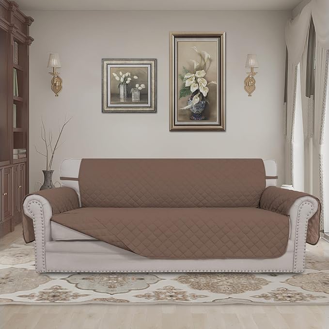 Easy-Going Reversible Couch Cover, 3 Cushion Sofa, Water Resistant Furniture Mat - Image 2