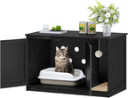 Hzuaneri Cat Litter Box Enclosure, Hidden Litter Box Cabinet Furniture - Image 9