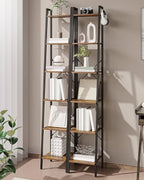 Hzuaneri Ladder Shelf, Bookshelf Bookcase, Freestanding Corner Storage Shelve - Image 4