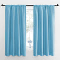 NICETOWN Kitchen Curtains, Short Blackout Drapes, Teal Blue, Thermal Insulated by NICETOWN