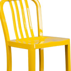 Flash Furniture Gael Commercial Grade 2 Pack 30" High Yellow Metal - Image 9