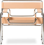 Baxton Studio Jericho Leather Mid-Century Modern Accent Chair - Image 4
