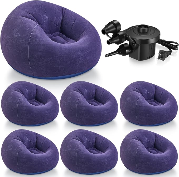 Realspring 6 9 12 Pcs Inflatable Bean Bag Chairs by Realspring
