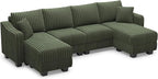 Belffin U Shaped Couch with Reversible Chaises Sectional Couches - Image 9