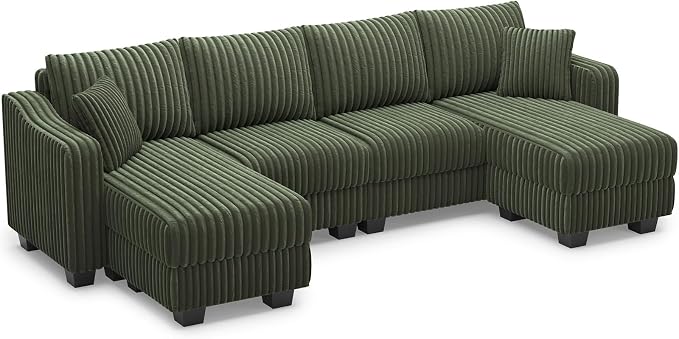 Belffin U Shaped Couch with Reversible Chaises Sectional Couches - Image 9