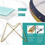 HLR Modern Round Side Table Set of 2, End Table - Image 9