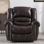 CANMOV Leather Recliner Chair Set of 2, Classic and Traditional Manual Recliner - Image 6