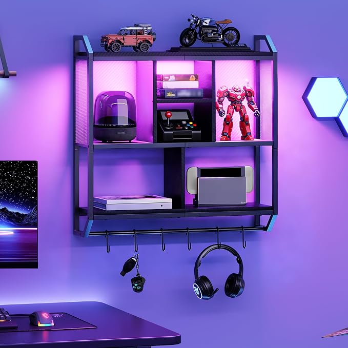 HOOBRO Gaming Floating Shelves - Image 9