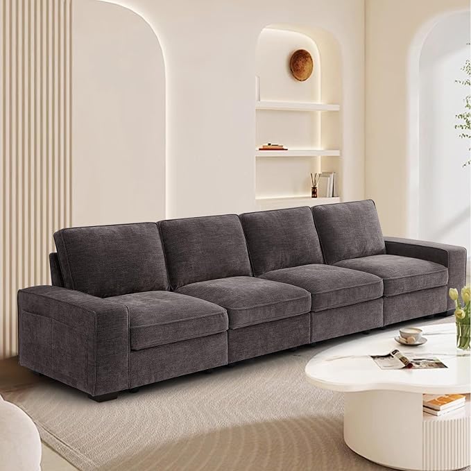 TEKAMON 128" Modular Sofa Couch - Image 4