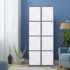 Metal Locker with 4 Doors, Lockable Locker Cabinet - Image 2