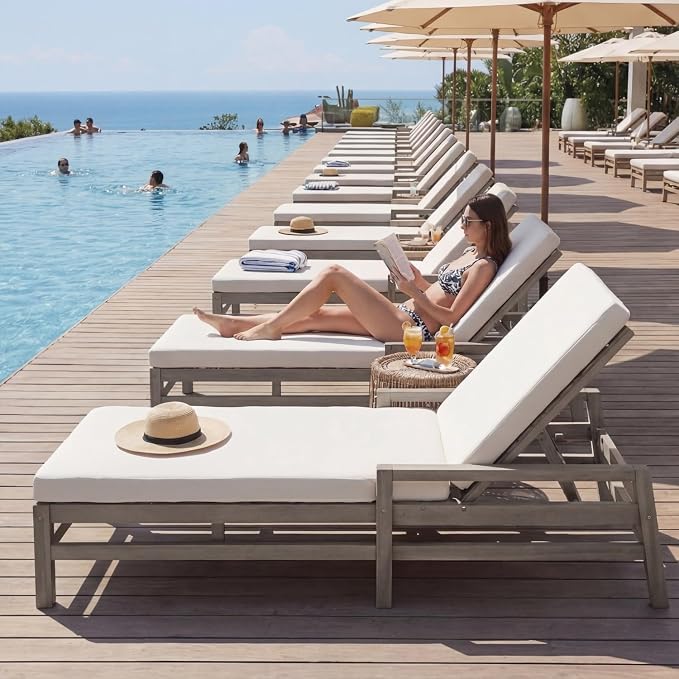 Outdoor Chaise Lounge Chair, Patio Chaise Lounge Recliner - Image 6