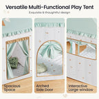 Tiny Land Kids Tent with Printed Mat, Kids Play Tent - Image 7