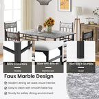 NAFORT 5 Piece Dining Table Set - Image 4