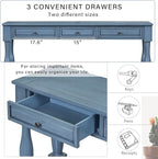 Knocbel 64 Inch Long Antique Entry Console Table - Image 4
