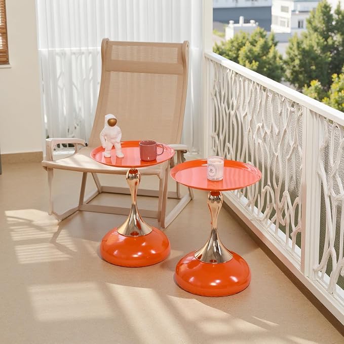 2-Pack Sleek Hourglass Side Table - Image 6