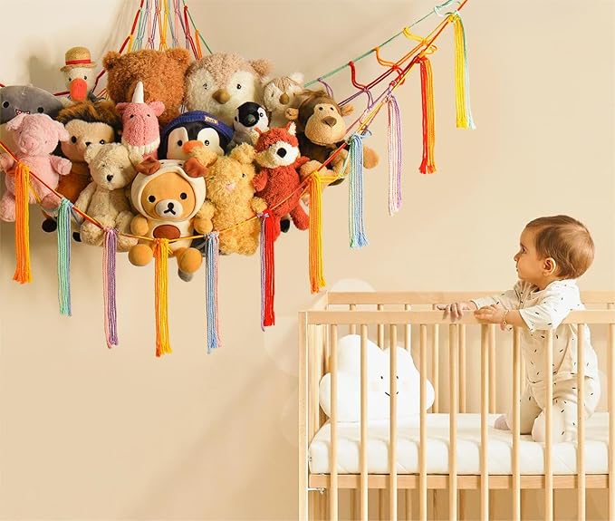 mirolam Stuffed Animal Hammock Corner Storage Net Cute Preppy Trendy Stuff Gifts - Image 3