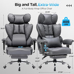 COMHOMA Big and Tall Office Chair Heavy Duty Wide Ergonomic Gaming Chair - Image 2