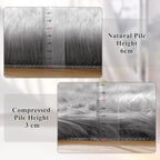 ORINOVA Silver Grey Shag Faux Sheepskin Fuzzy Fur Rugs - Image 4