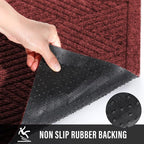 Sturdy Front Door Mat, Absorbent Muddy Dirt Resist Welcome Door Mats Outdoor - Image 4