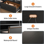 GarveeHome 70 in TV Stand for TVs up to 85 in, Mid Century Modern Entertainment - Image 6