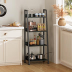 Furologee 4-Tier Ladder Shelf, Ladder Bookshelf - Image 4