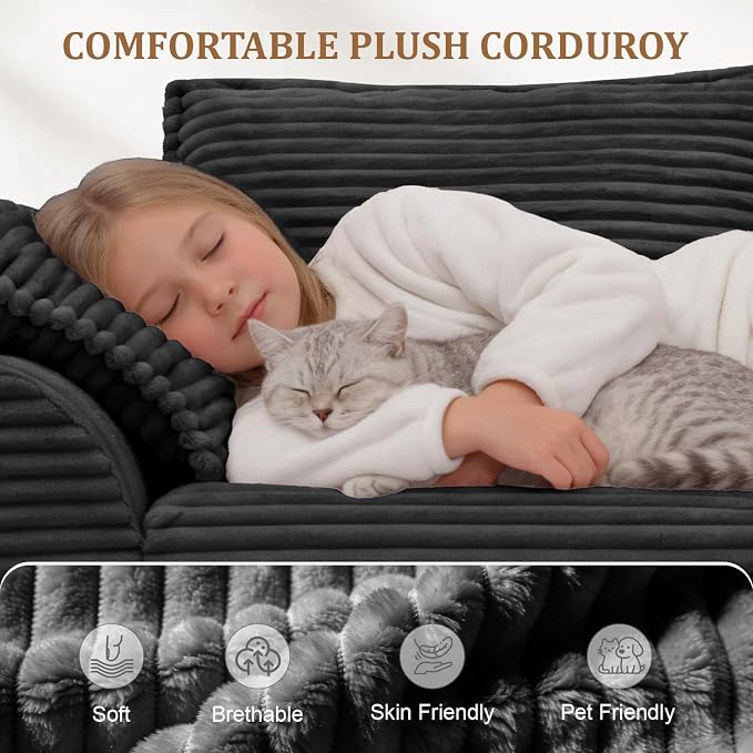Upgrade Boneless Couch with Storage, Extra Deep&High Seat Modular Sectional - Image 8