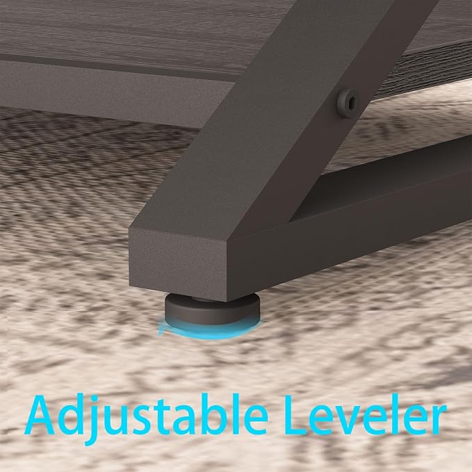 HSH Gray Storage Coffee Table, Modern Center Table - Image 8