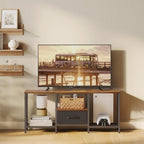 JARHETUN TV Stand with Fabric Drawer, Entertainment Center - Image 8