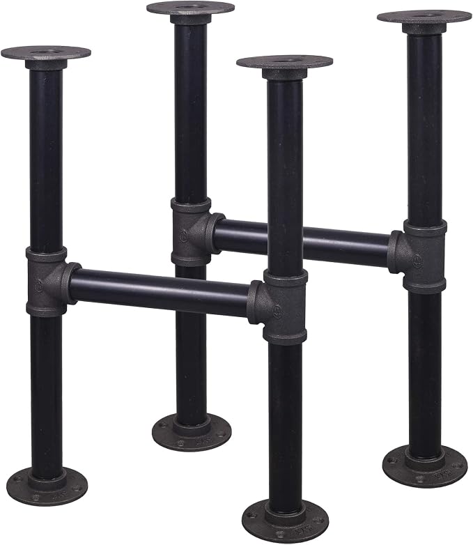 16'' Hight H-Shape Industrial Table Leg Set by NIUBIDINDUSTRIALFURNITUR