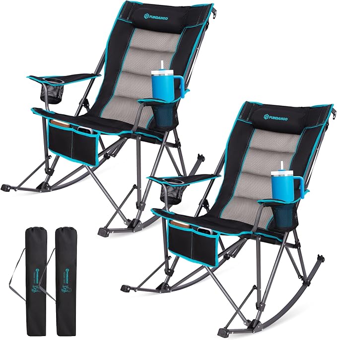 FUNDANGO Oversized Rocking Camping Chair by FUNDANGO