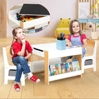 Asweets Kids Table and Chair Set, 4 in 1 Toddler Desk - Image 6