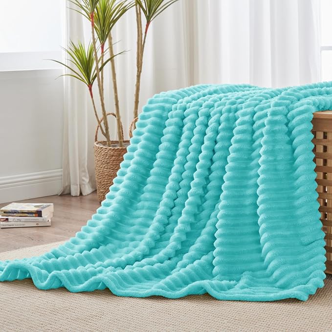 BEDELITE Ribbed Twin Blanket for Couch & Bed, Warm Yet Lightweight, Ribbed - Image 7
