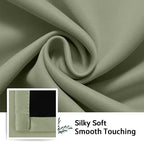 SimpleHome Light Sage 100% Blackout Curtains Room Darkening Living Room 96 | - Image 7