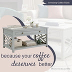 Alaterre Furniture Coventry Classic 36-Inch Wood Coffee Table - Image 3