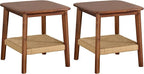 Alaterre Furniture Calais 2-Tier Solid Wood End Table - Image 8