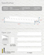 Harwaya Scalloped Nursery Floating Shelves - Image 3