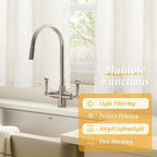Light Filtering Linen Curtains 54 Inches Long - Image 9