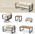 Aluminum Patio Furniture Set - Image 8