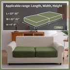 OHSIO Sectional Couch Covers, Wear Resistant Stretch Sofa Covers Washable Soft - Image 2