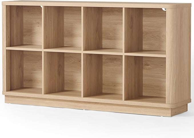 Joaxswe 8 Cube Storage Book Shelf, Floor Standing Wooden Cubby Bookcase by Joaxswe