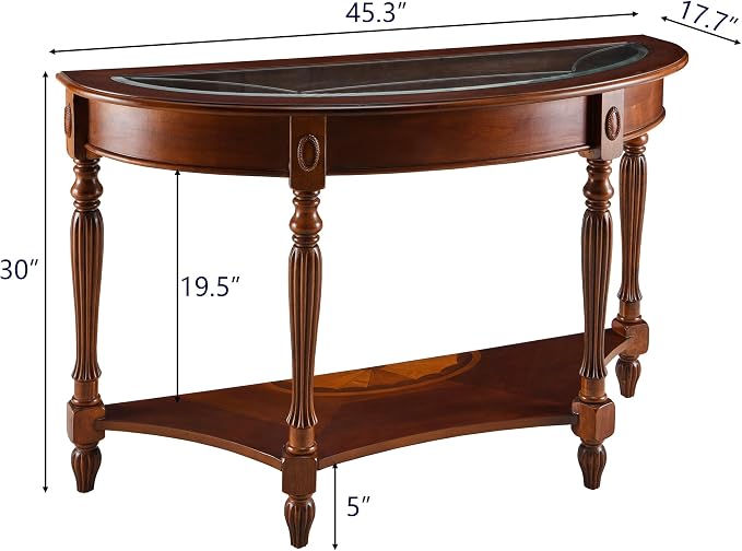 LEEMTORIG Demi Lune Console Table - Image 2