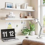 Fixwal Floating Shelves for Wall, 35.4" Long Heavy Duty Wall Mounted Rustic - Image 4