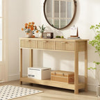 RUSTOWN Fluted Wood Console Table - Image 2